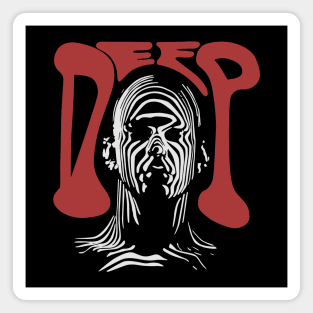 Deep Human Noir Vintage Retro Magnet